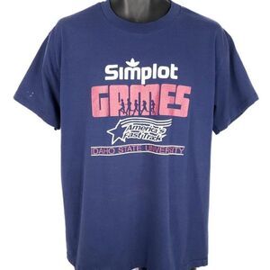 Simplot Games T Shirt Vintage 90s Idaho State University Bengals Track Large